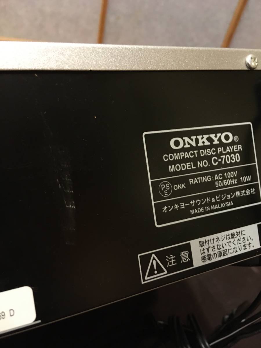 ジャンク ONKYO オンキョー C-7030 CDプレイヤー キズ多 ONKYO C-7030