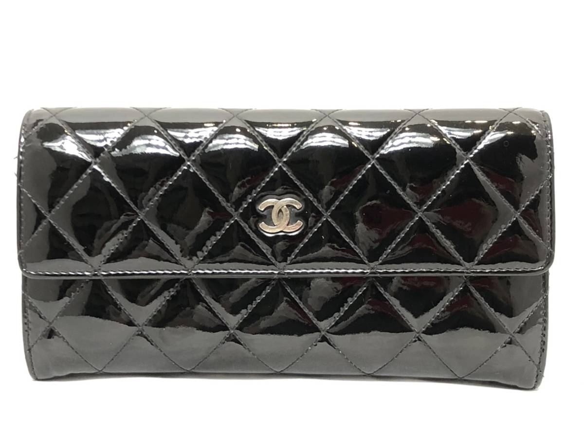 シャネル マトラッセ 1円 CHANEL ココマーク 二つ折り レザー 二 2つ折 
