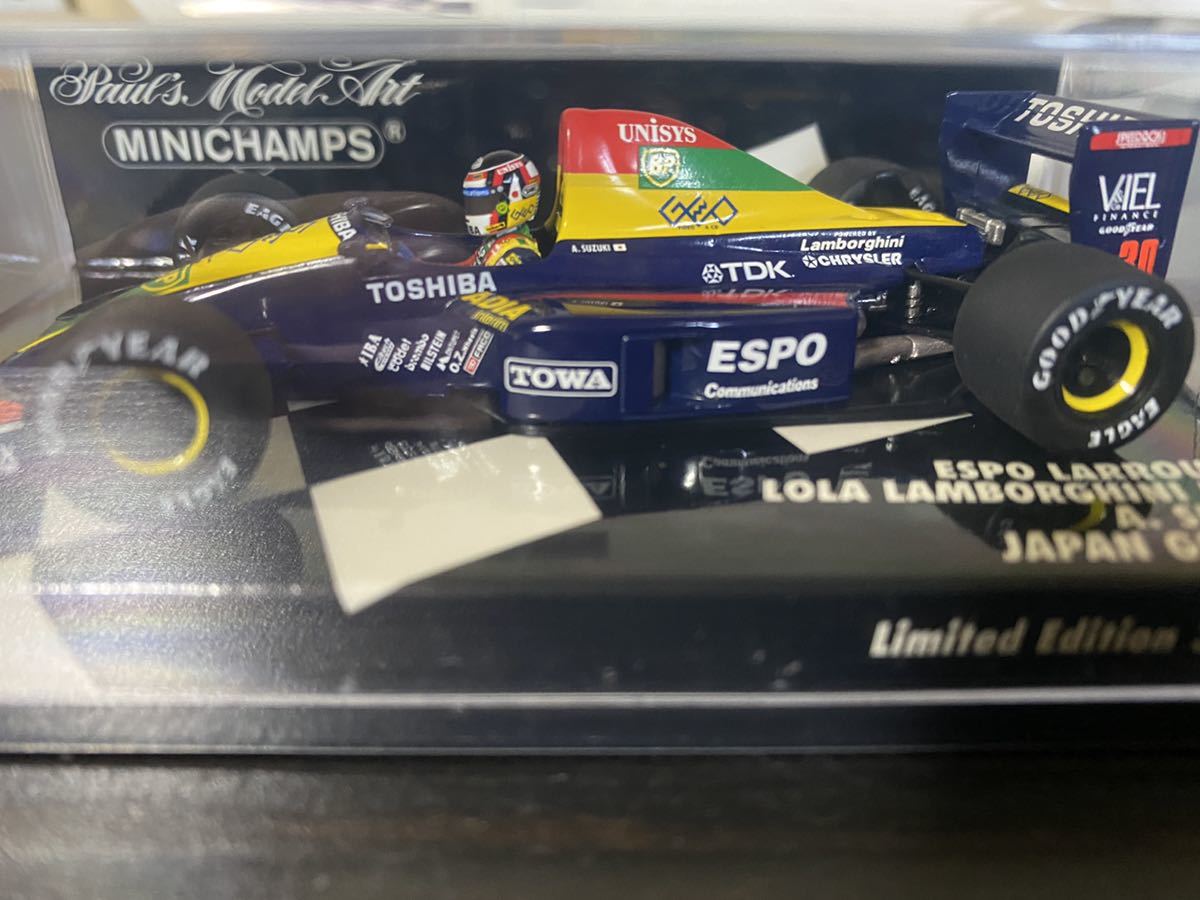 1⁄43 ミニチャンプス ラルース LC90 鈴木 亜久里 1990 日本GP