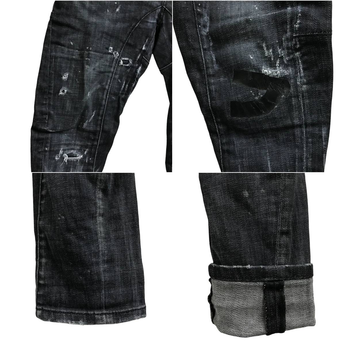 DSQUARED2 ディースクエアード TIDY BIKER JEAN クラッシュ バイカー 