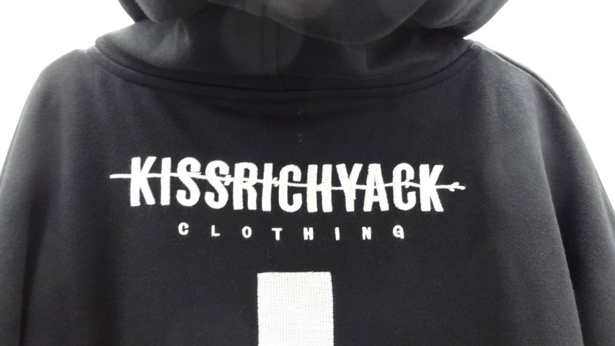 ◇3005・KRYCLOTHING レディース 半袖パーカー ジップアップ 黒 