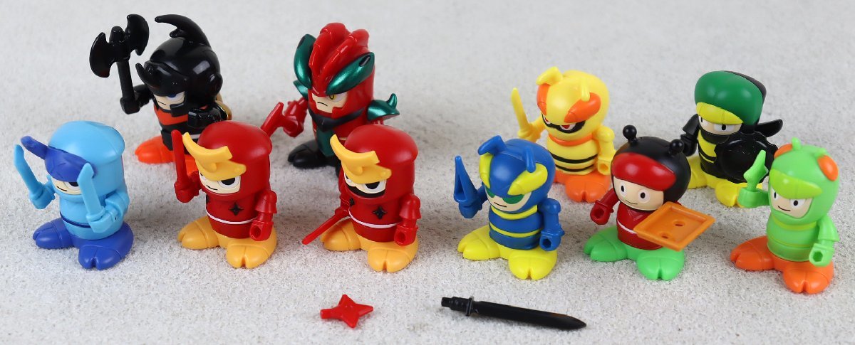 S☆ジャンク品☆おもちゃ 『ムシ忍 まとめ売り』 BANDAI/バンダイ 