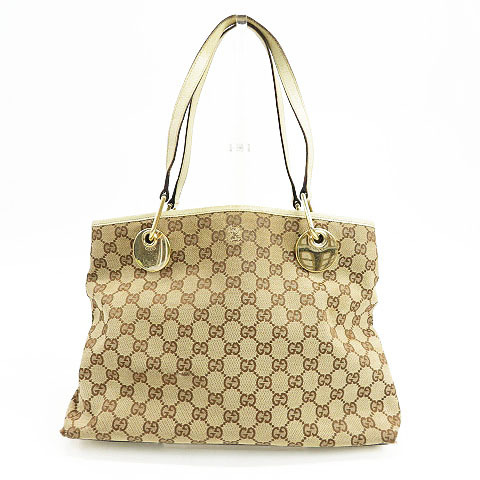 即決】GUCCI グッチ トートバッグ GG柄 ブラウン系 [240001685309