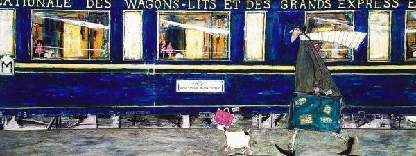 WISH】サム・トフト Sam Toft「イケてるオリエント急行」工芸画 25号大