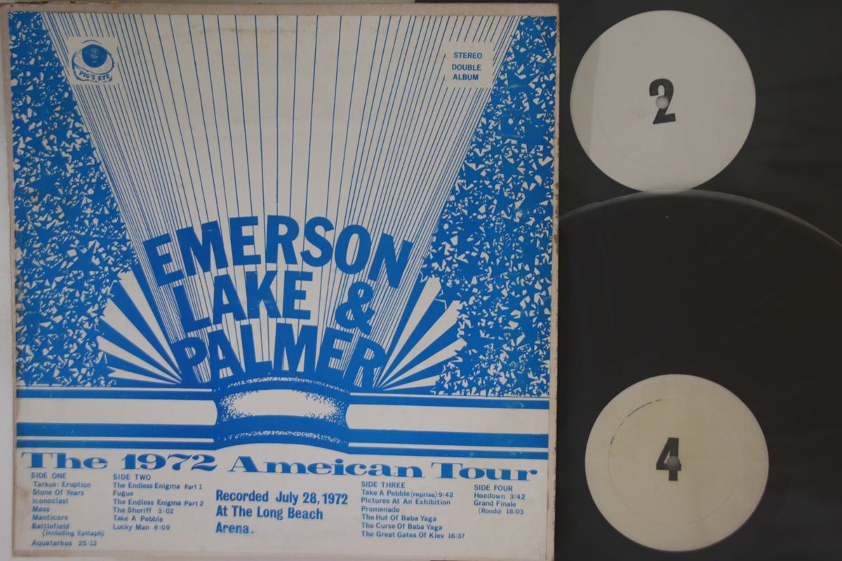 お買い得，お得 米2discs LP Emerson Lake & Palmer 1972 American Tour NONE PIG'S EYE /00520(E)｜売買されたオークション情報、yahooの商品情報をアーカイブ公開 - オークファン E