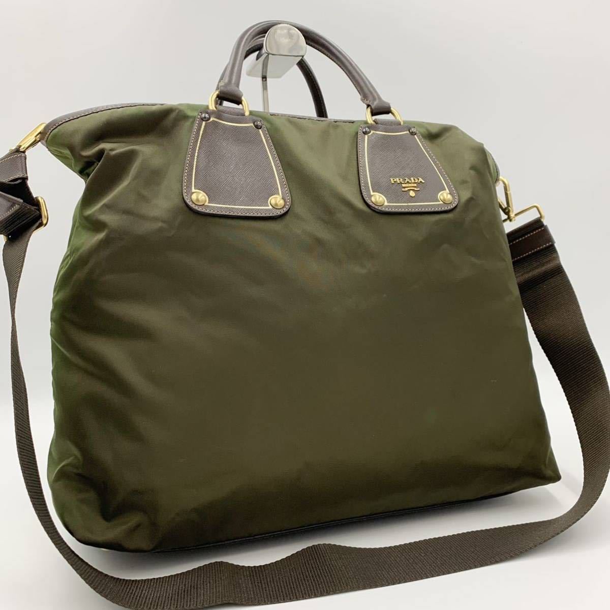 本物保証，安い 1円~ 最高級 PRADA プラダ 2way ショルダーバッグ 