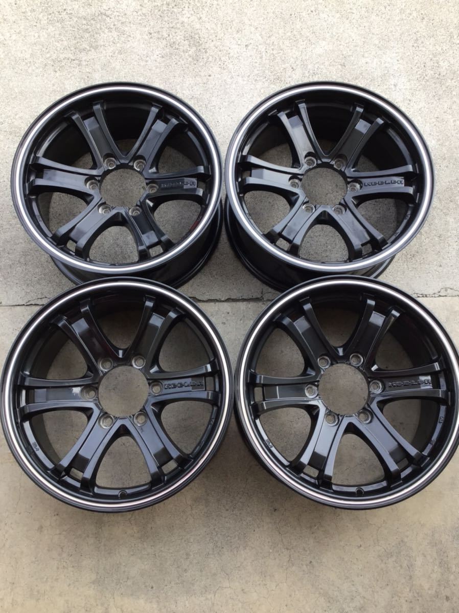 weds KEELER社外アルミホイール 17×7.5J+25 139.7-6H 中古品4本 