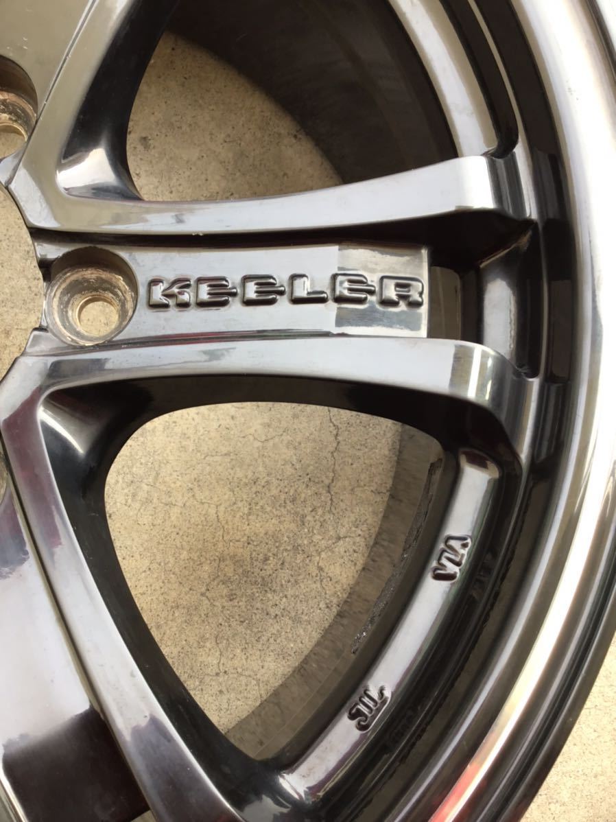weds KEELER社外アルミホイール 17×7.5J+25 139.7-6H 中古品4本 