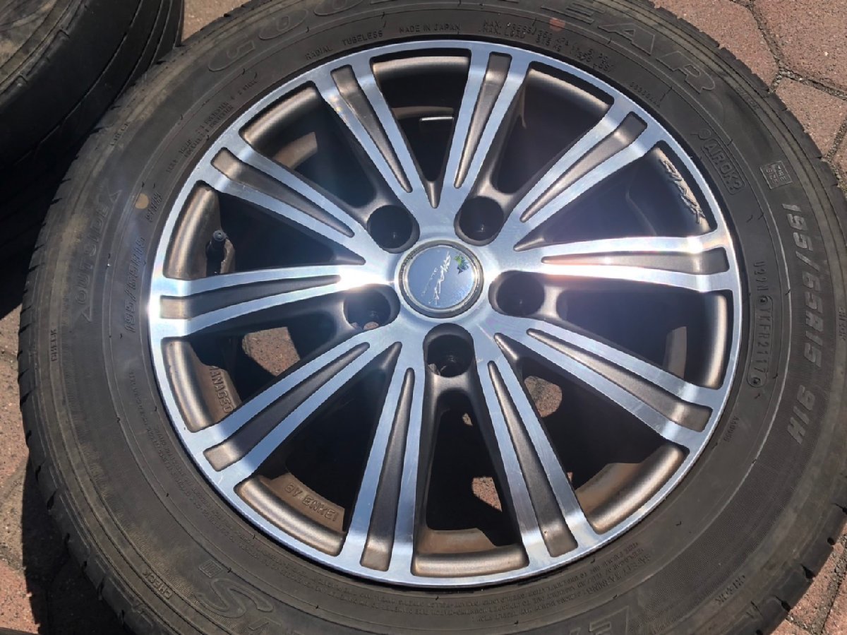 □ SMACK エンケイ スマック 15インチ ホイール 195/65R15 4本セット 5 