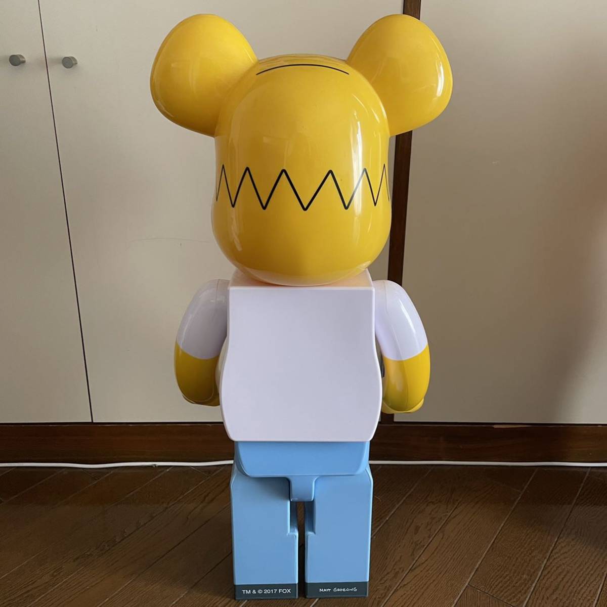 □1円〜美品 □箱無し □BE@RBRICK 1000％HOMER SIMPSON シンプソンズ 