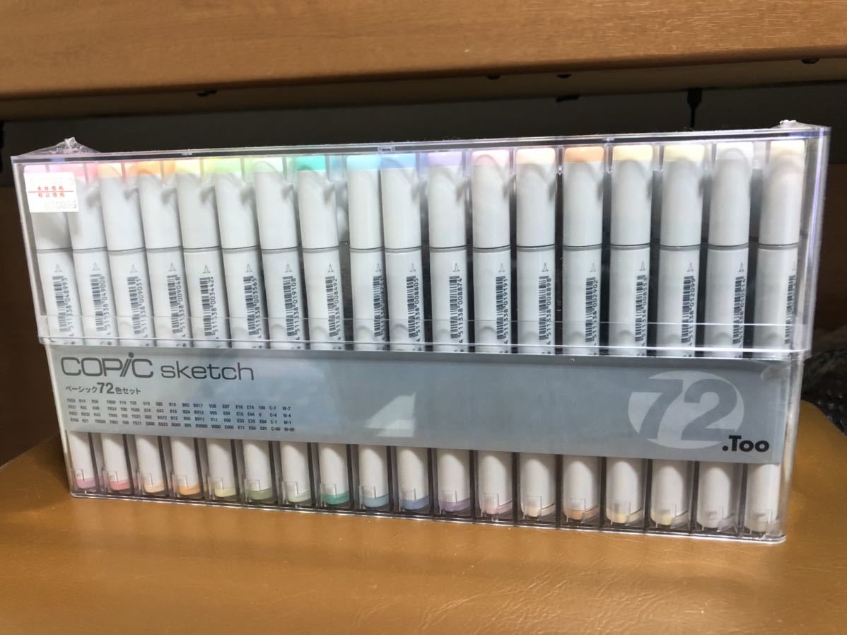 新品　コピックスケッチ　ベーシック　72色セット コピック コピックスケッチ ベーシック 新品未使用（ケース割れ）！Too ベーシック72色セット ベーシック72