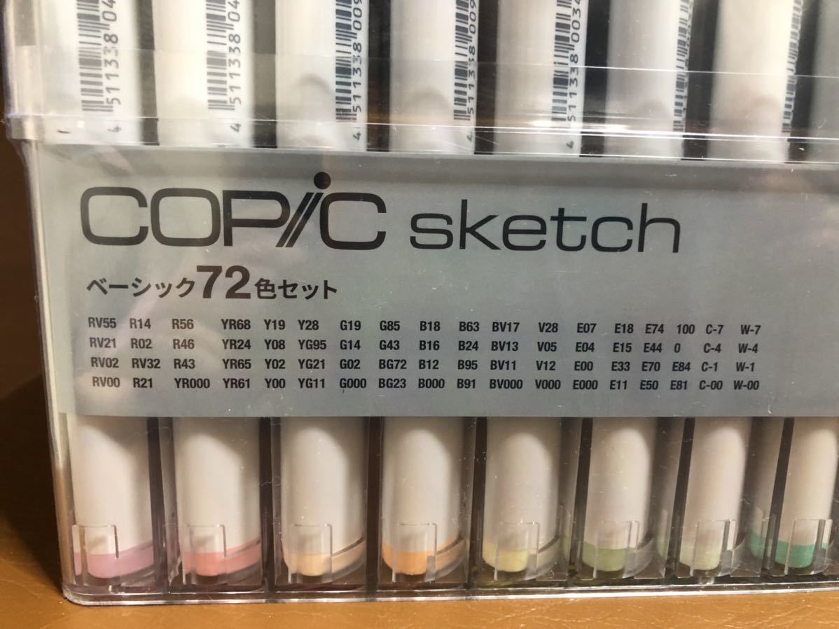 新品　コピックスケッチ　ベーシック　72色セット コピック コピックスケッチ ベーシック 新品未使用（ケース割れ）！Too ベーシック72色セット ベーシック72
