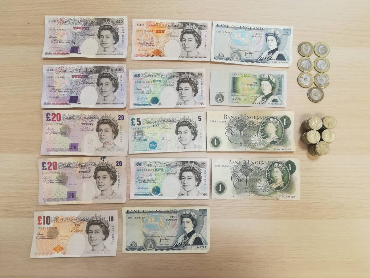 ◇英国ポンド紙幣・硬貨◇ 191ポンド 紙幣・硬貨おまとめ イギリス 
