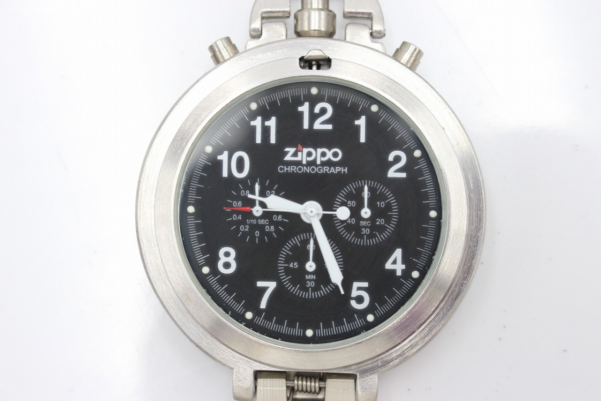 行董】 ZIPPO ジッポ 懐中時計 CHRONOGRAPH クロノグラフ No.0291 