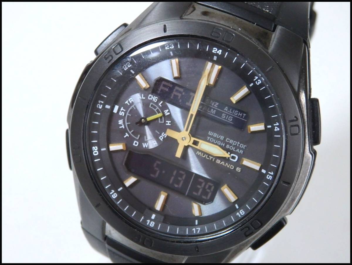 カシオ 腕時計 CASIO タフソーラー 美品 G-SHOCK AQ-S810WC-4AVDF 