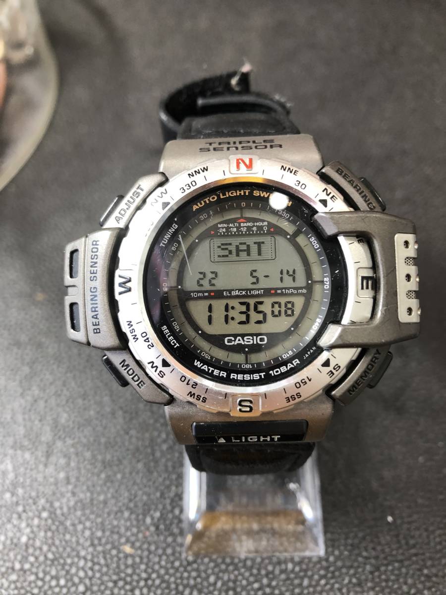 CASIO PROTREK PRG-40SJ デジタル腕時計 電池交換済み カシオ CASIO