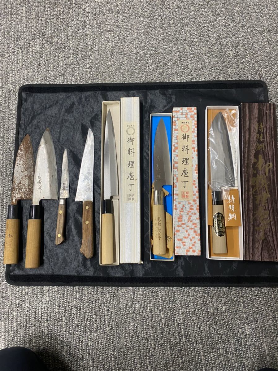 【驚きの破格値，SALE】 1円スタート 出刃包丁 包丁 刃物 7点おまとめ 長期保管品(和包丁)｜売買されたオークション情報、yahooの商品情報をアーカイブ公開 - オークファン 包丁
