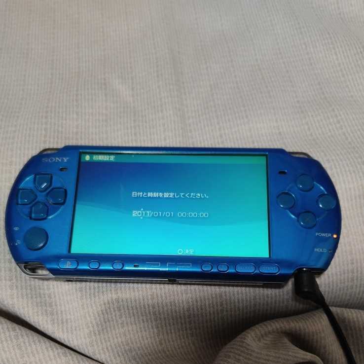 中古 SONY ソニー psp 3000 本体 ブルー 青 プレイステーション 