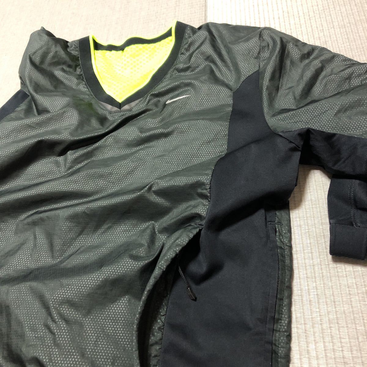 ♯919 NIKE GOLFナイキゴルフ2way ナイロン ジャケットブラックM 美品 NIKE GOLF ナイキ ゴルフ 2way ウィンドブレーカー メンズサイズM