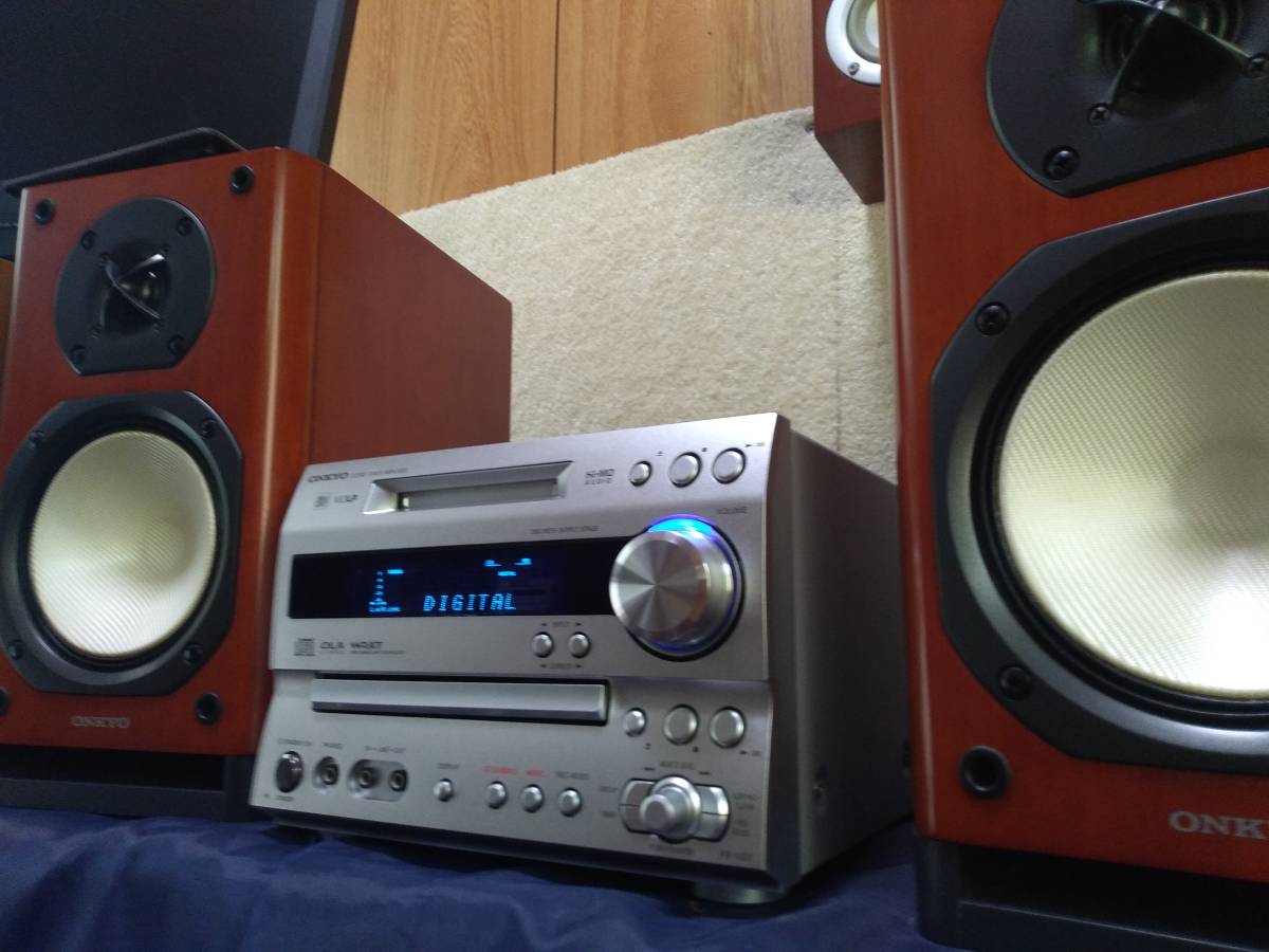 【新作，本物保証】 上位機種 高音が魅力な機種 ONKYO FR-N9X MD/CD/チュナー/アンプ/スピーカー 管2271(MDコンポ)｜売買されたオークション情報、yahooの商品情報をアーカイブ公開 - オークファン MDコンポ