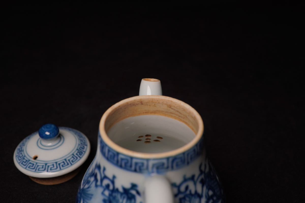 染付 煎茶道具 煎茶碗 青華 急須 正規通販サイト 古家湖東焼 煎茶