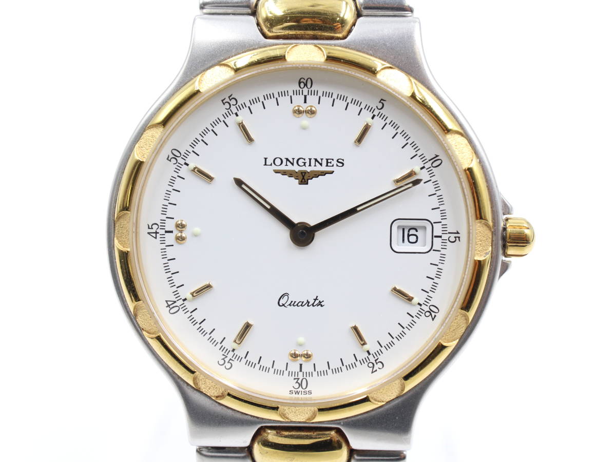 電池交換済み 【LONGINES ロンジン】 コンクエスト L1.614.3 デイト 
