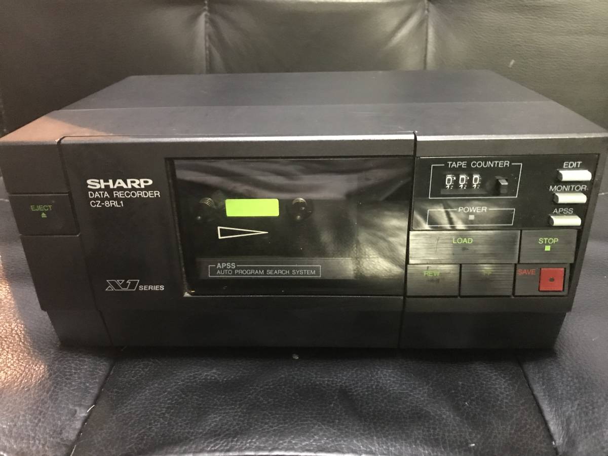 SHARP X1 turbo カセットデッキ データーレコーダー CZ-8RL1