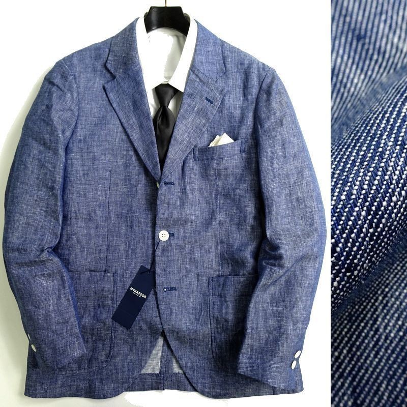 お買い得，SALE McGREGOR マックレガー 定価4.2万 清涼リネン100％ 麻 フォギーダイ加工 3B テーラード ジャケット 119249101 48 L 039 bus7413b(Lサイズ)｜売買されたオークション情報、yahooの商品情報をアーカイブ公開 Lサイズ