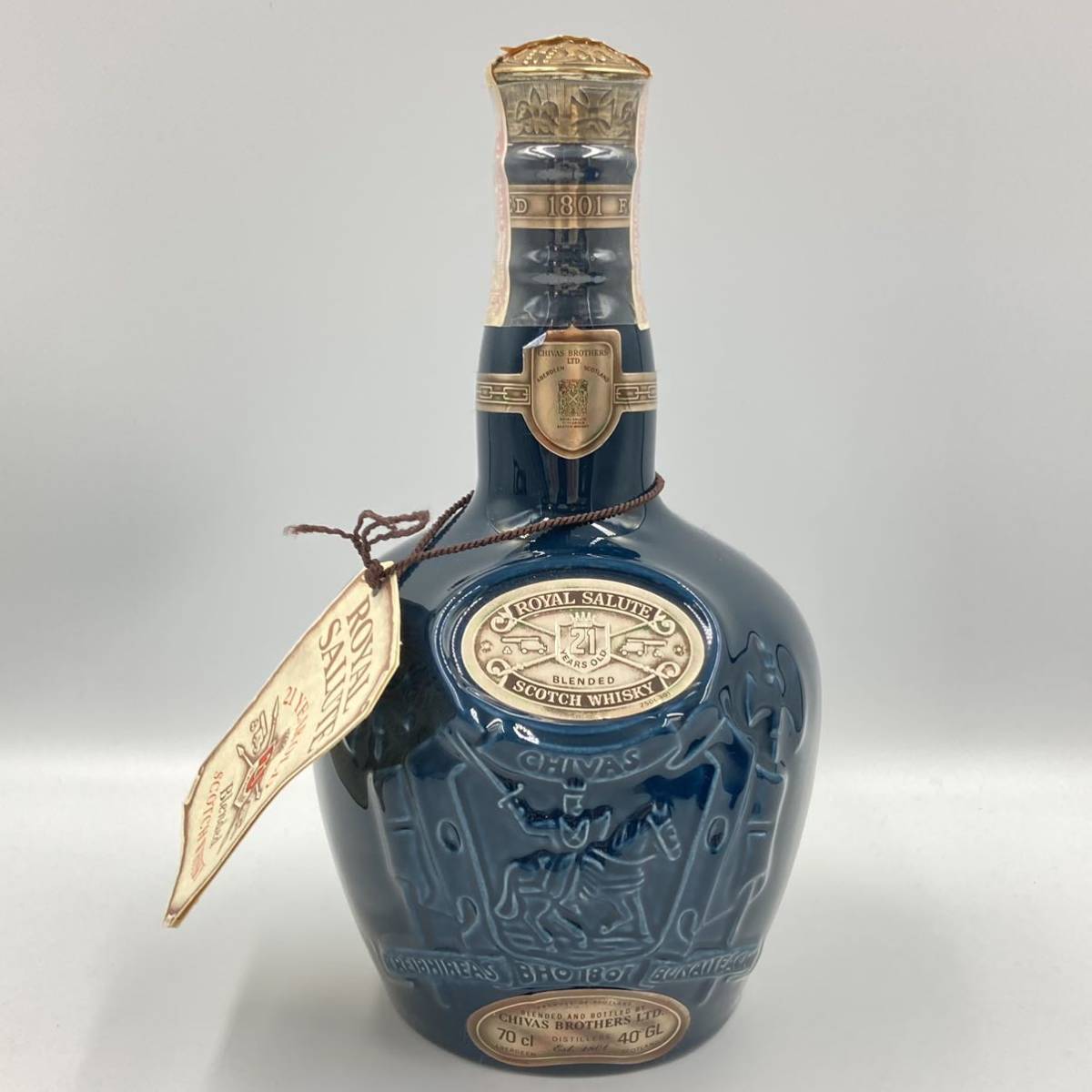 FU）未開栓ROYAL SALUTE⁄ロイヤルサルート 21年 赤 陶器ボトル