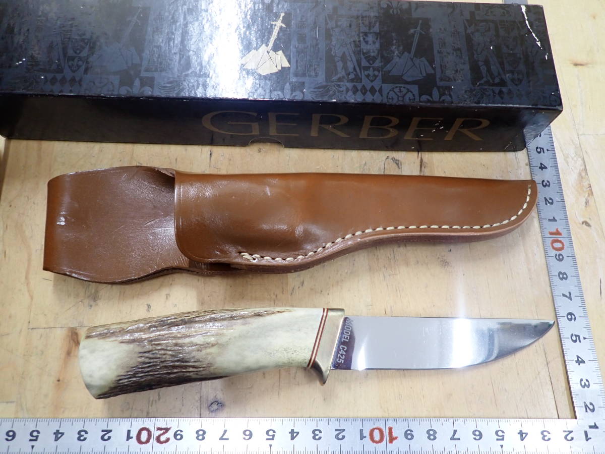 M18B』オールドガーバー GERBER C425 カスタム スタッグ シースナイフ 