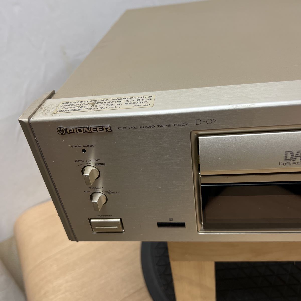 PIONEER パイオニア D-07 DATデッキ 中古 ジャンク 【公式通販】