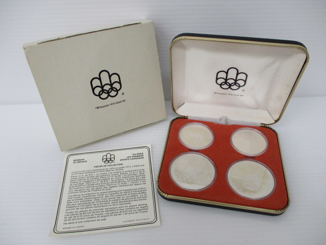 【SALE，人気】 5-144 カナダ モントリオールオリンピック 1976年 記念コイン 記念銀貨 10ドル&times;2枚 5ドル&times;2枚(北アメリカ)｜売買されたオークション情報、yahooの商品情報をアーカイブ公開 - オークファ 北アメリカ