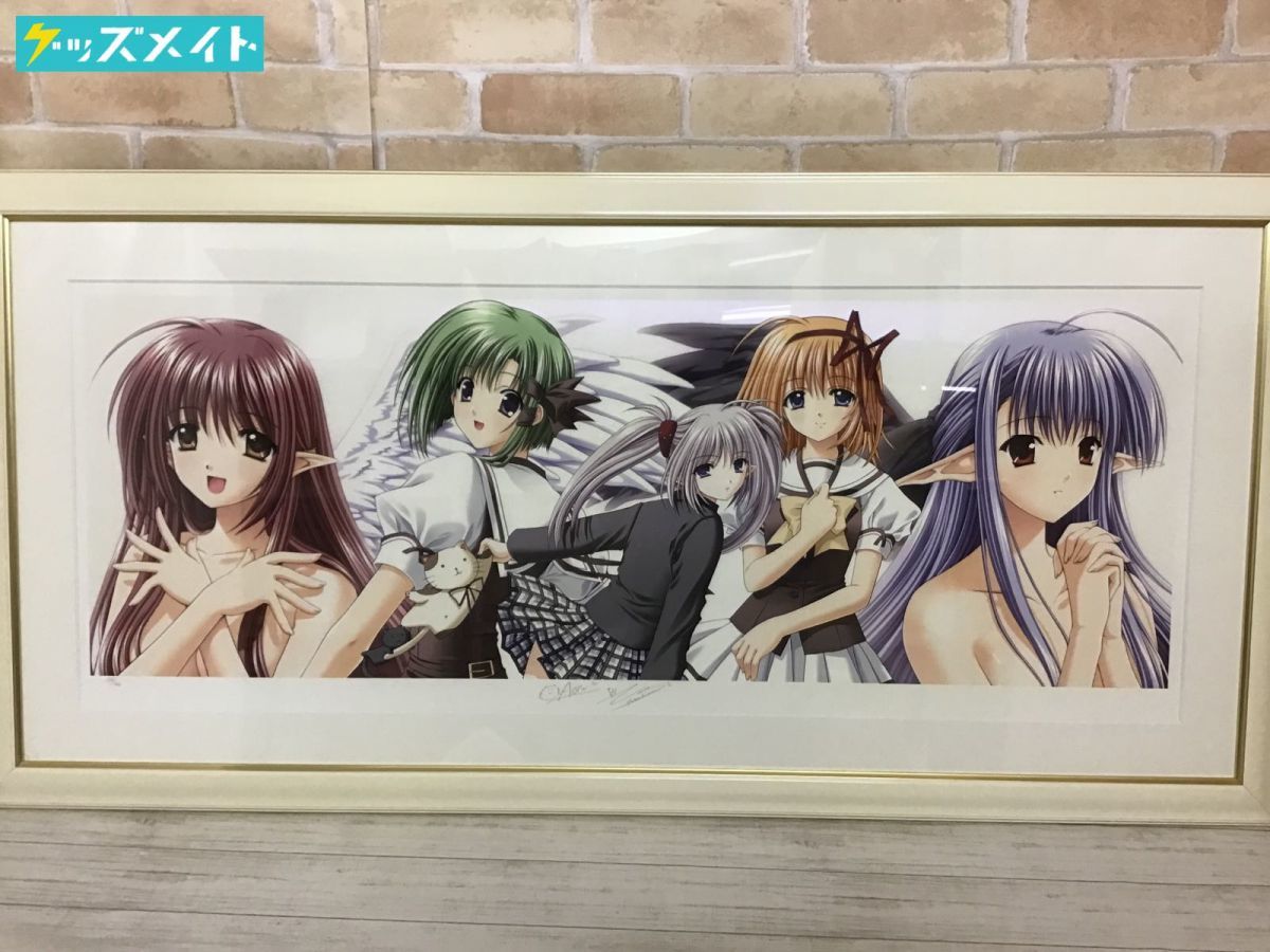 西又葵 直筆サイン 版画 アールビバン ミスクドメディア SHUFFLE 芙蓉