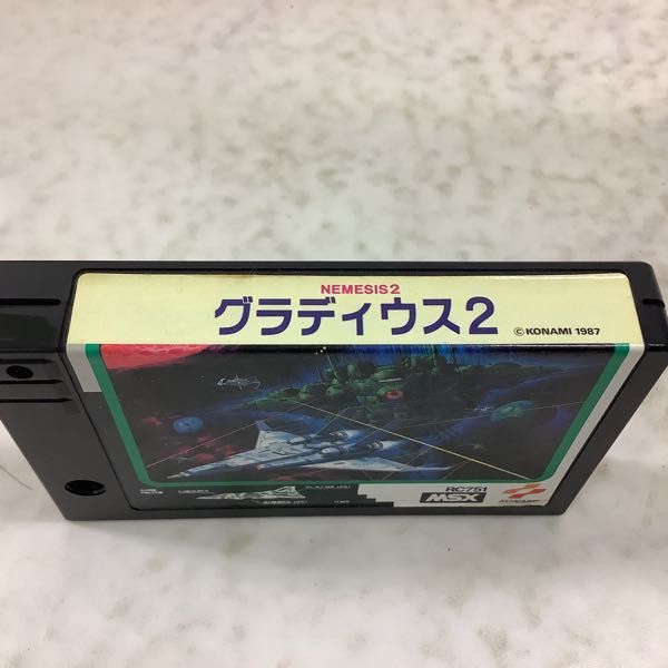 1円～ 箱無 コナミ MSX カートリッジROMソフト グラディウス2