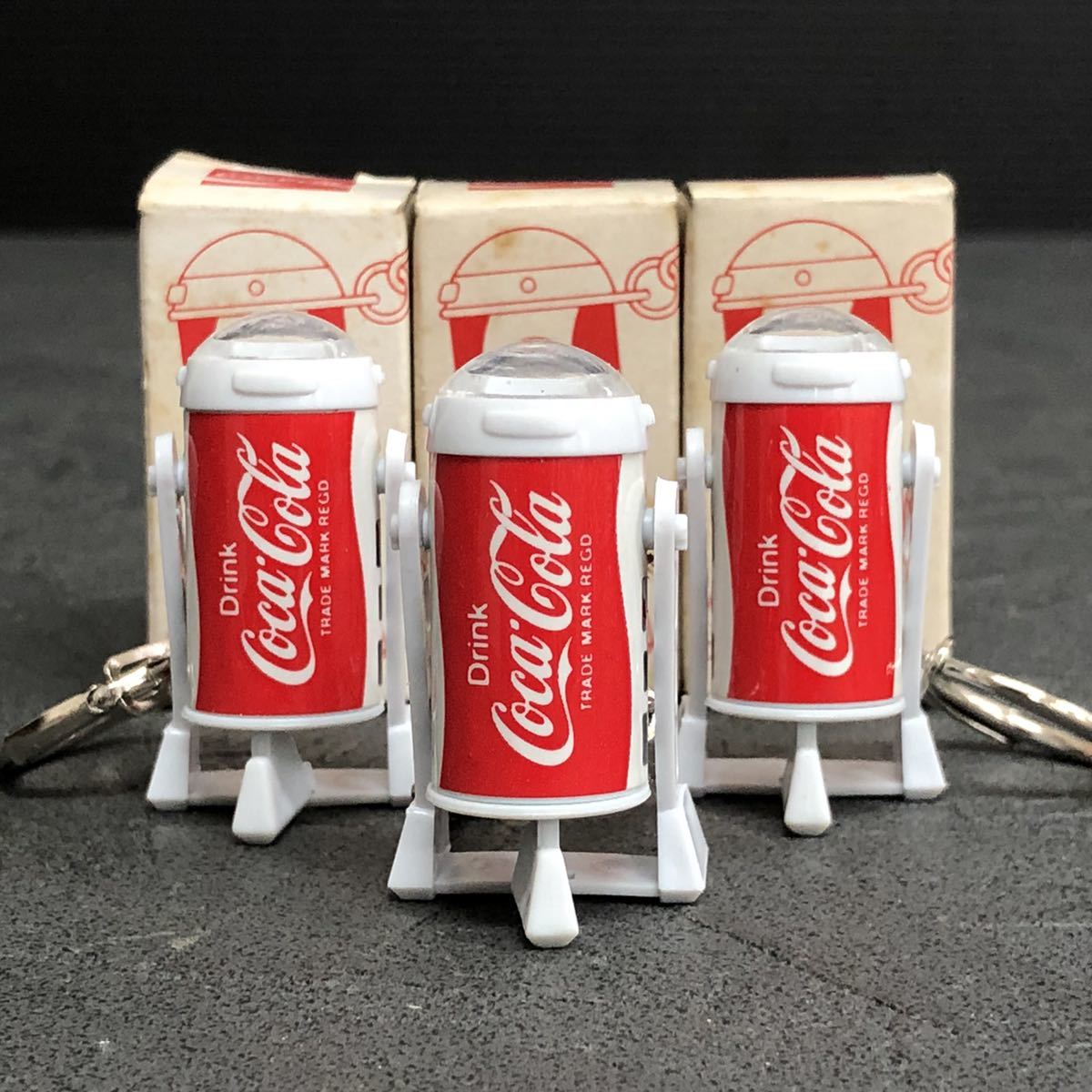 珍品 古い コカ コーラ スターウォーズ R2D2 キーホルダー ミニ 