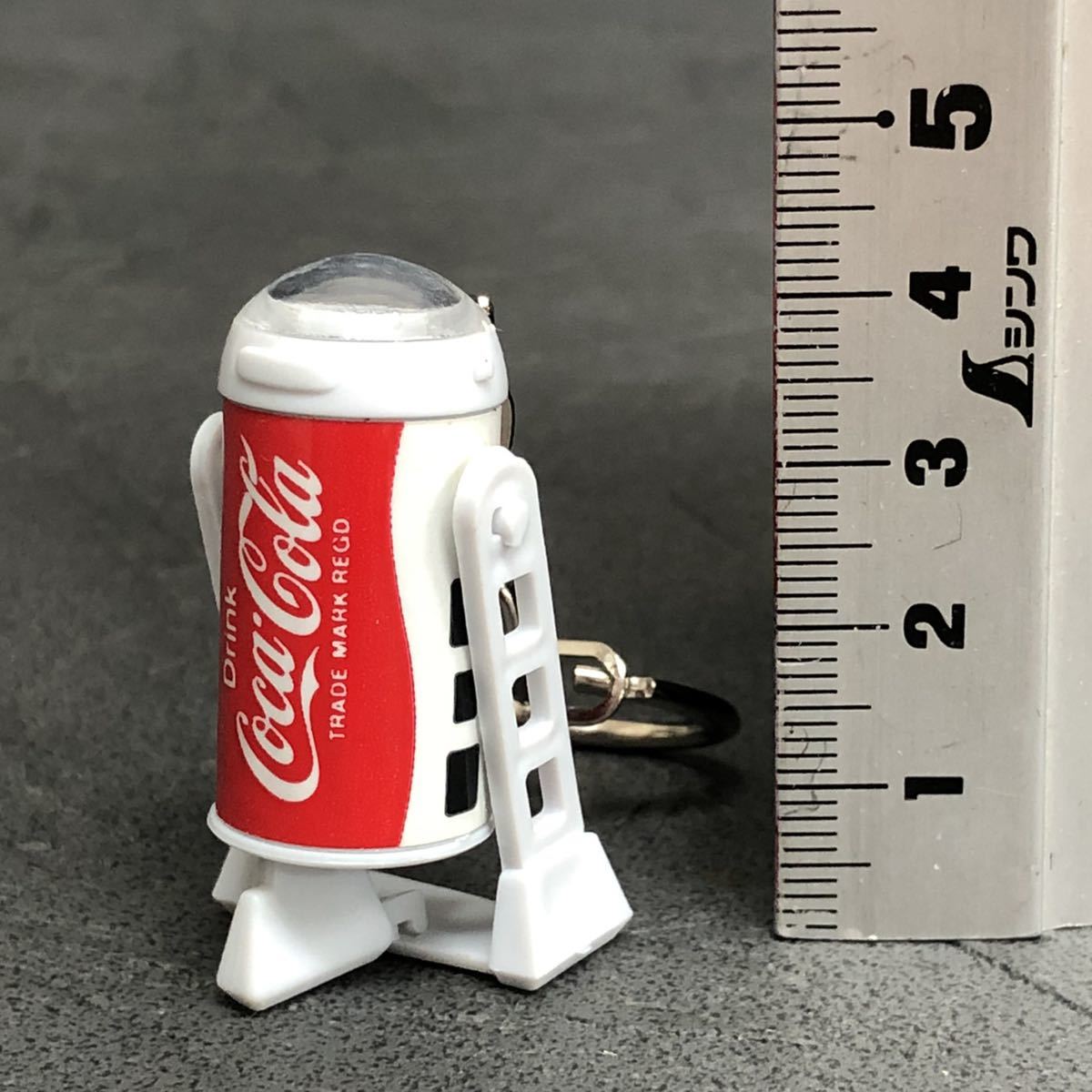 珍品 古い コカ コーラ スターウォーズ R2D2 キーホルダー ミニ 