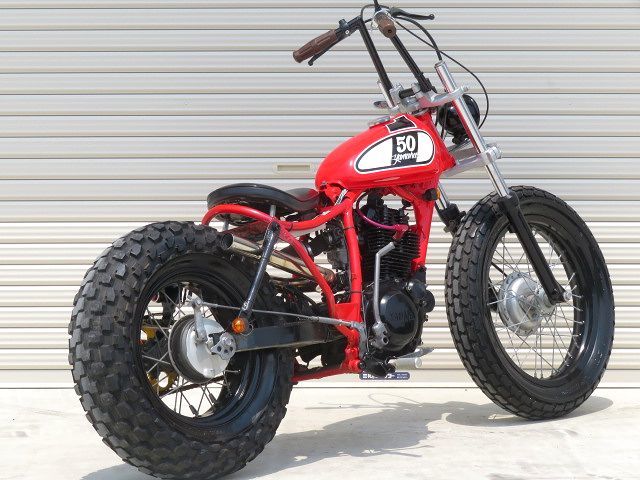 tw200 リジットサスペンション　ワンオフ 茨城 実働 現状 ヤマハ TW 200 2JL 2本サス リジット ワンオフ