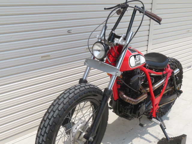 tw200 リジットサスペンション　ワンオフ 茨城 実働 現状 ヤマハ TW 200 2JL 2本サス リジット ワンオフ