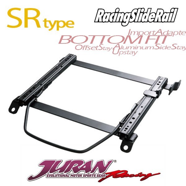 JURAN シートレール 右用 SRタイプ CR-X EF6 EF7 EF8 87.09～92.05 SR3 SR-VF LX LS エルゴメド