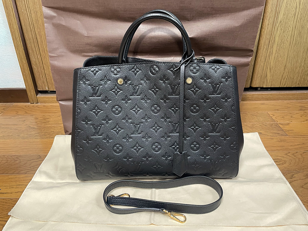 □ルイ・ヴィトン アンプラント モンテーニュGM M41069 ノワール 