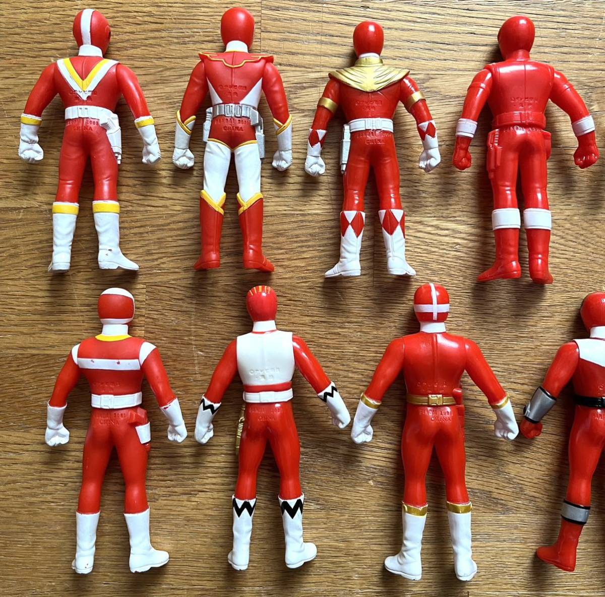 スーパー戦隊 ソフビ フィギュア 平成 レッド戦隊 バンダイ ソフビ人形 