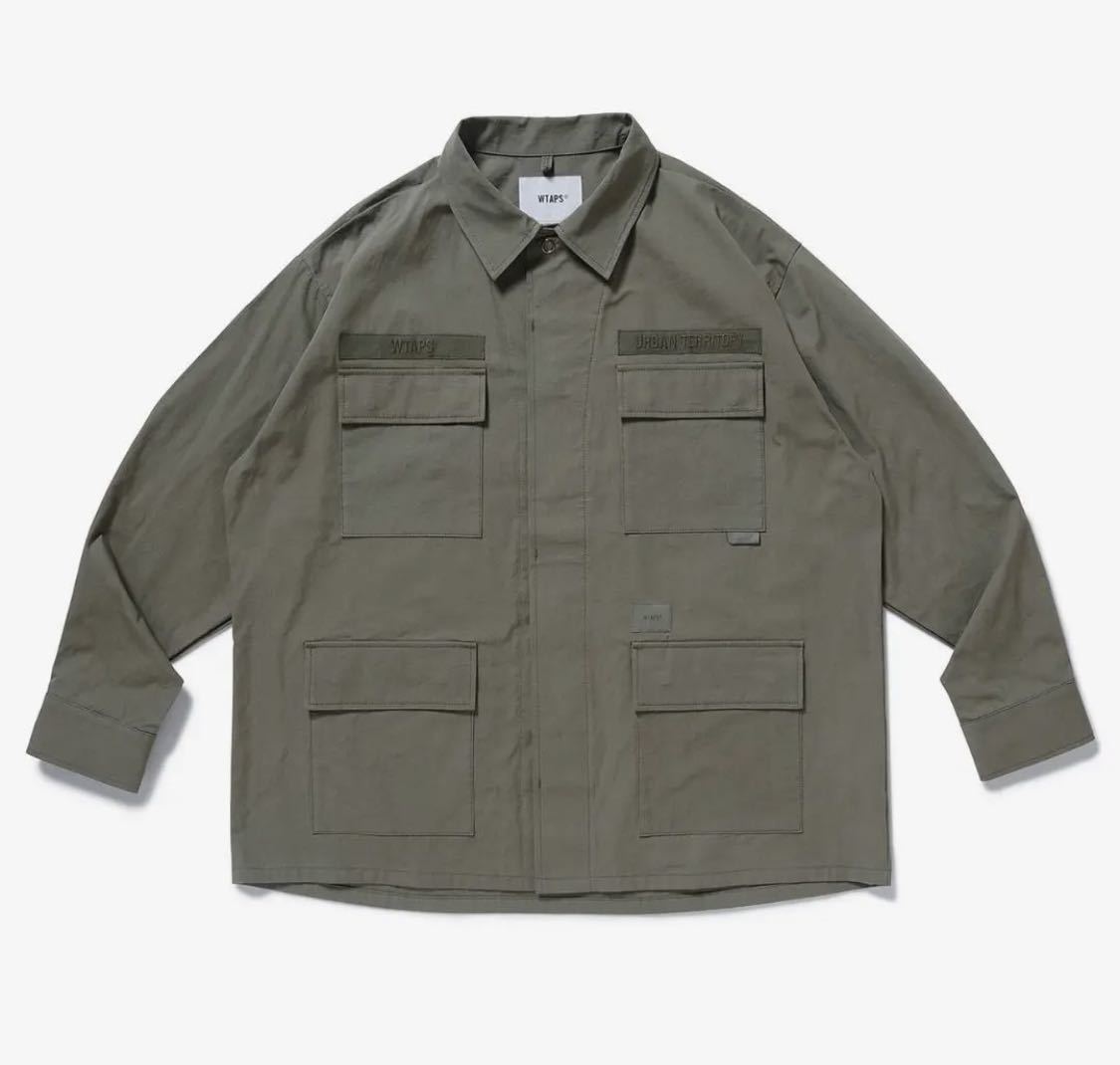 22SS WTAPS ダブルタップスJUNGLE 02 LS COTTON POPLIN サイズ XL 04