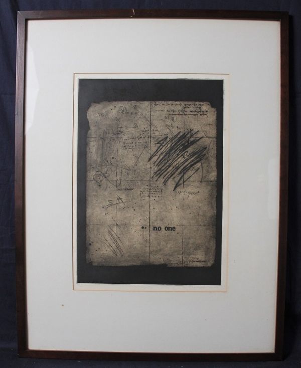 D96 北川健次 「Diary Ⅱ」 銅版画 8/20 鉛筆サイン 額装付(銅版画