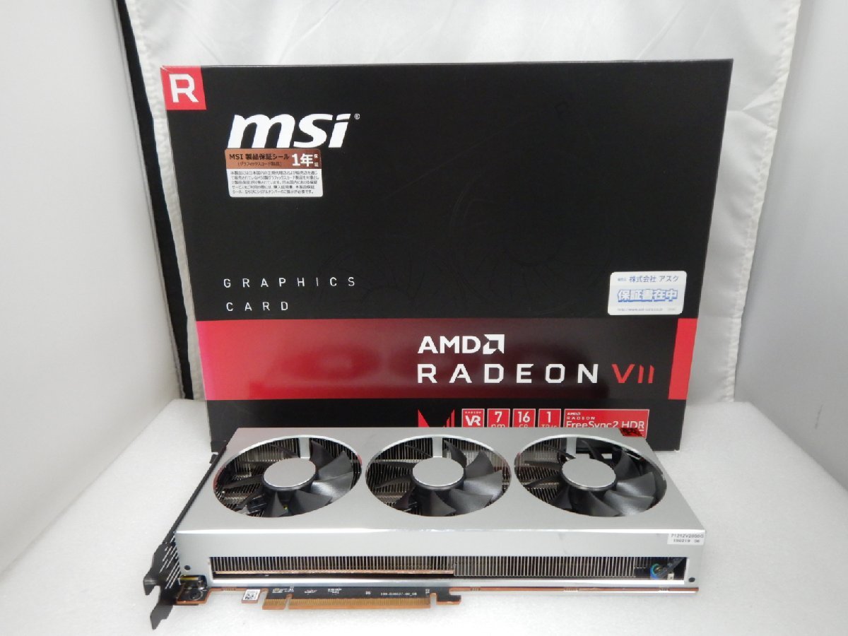 新作，人気SALE サイコム MSI RADEON VII 16G RADEON VII @Used@ u0523F(PCI Express)｜売買されたオークション情報、yahooの商品情報をアーカイブ公開 - オークファン PCI Express