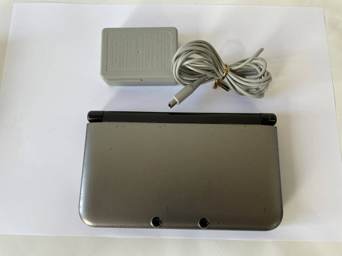 LL ニンテンドー3DS シルバー×ブラック 本体 任天堂 シルバー 動作品 