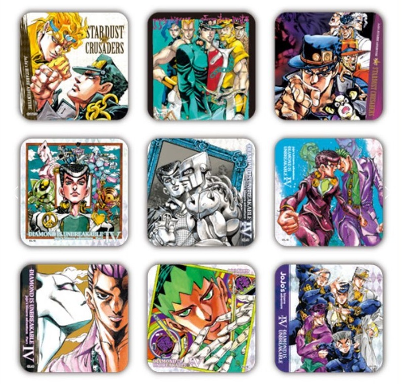 ジョジョの奇妙な冒険 アートコースター BOX ジョジョ 荒木飛呂彦原画 