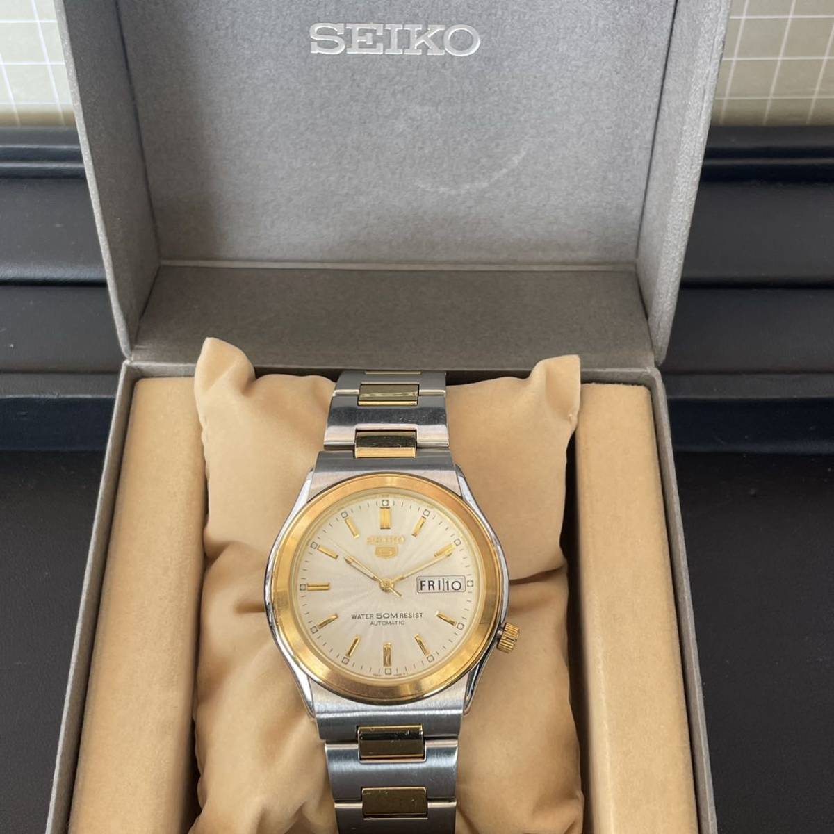 1円スタート SEIKO 5 稼働 良品AT セイコー7S26-01M0 デイデイト 