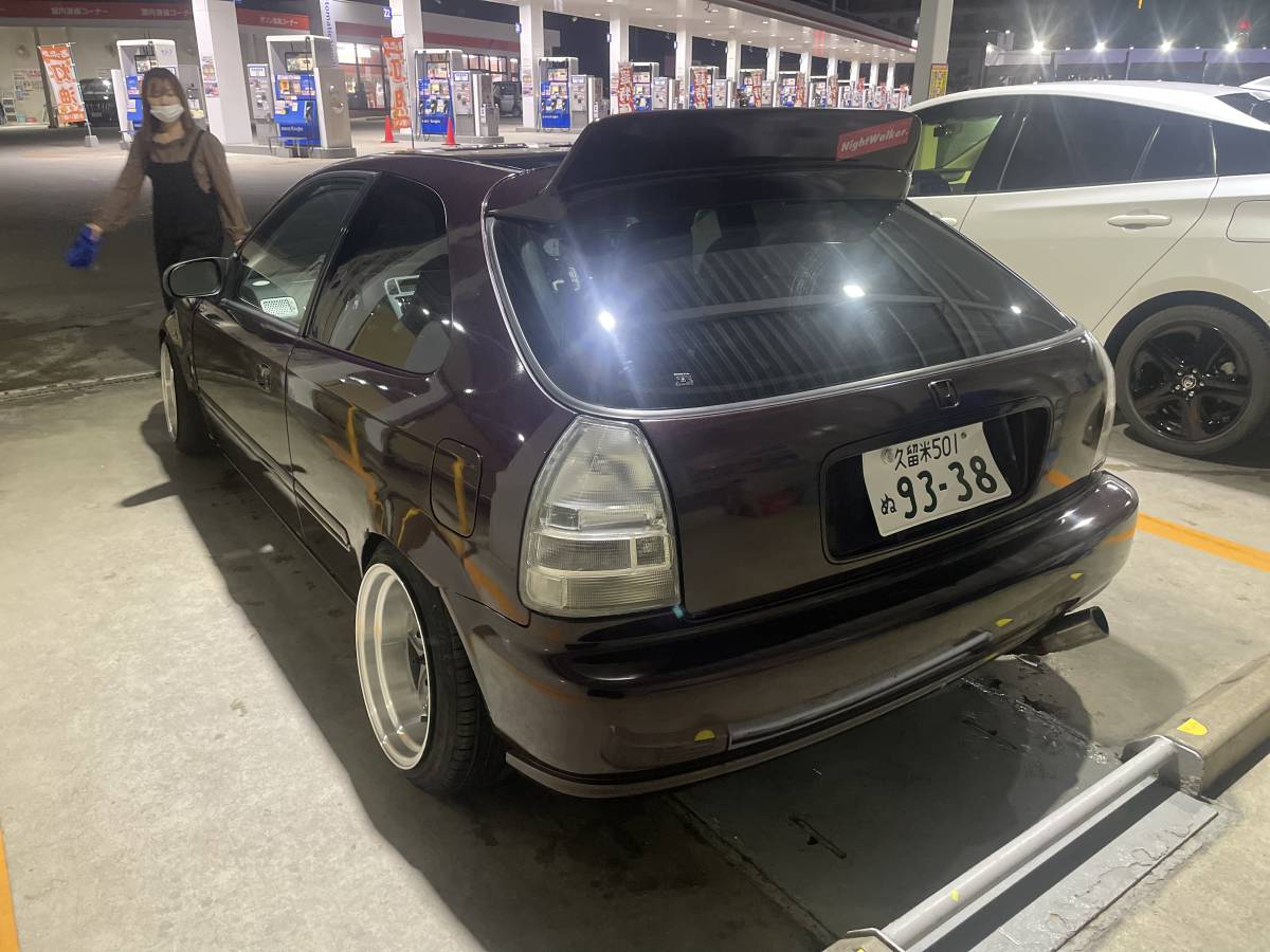 1円スタート！九州福岡から！シビックハッチ EK3 5速マニュアル D15B