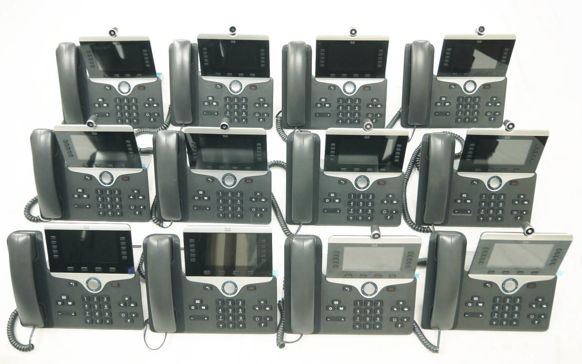 H906●CISCO シスコ IP Phone IP電話機 CP-8851 CP-8865 12台 まとめてセット ビジネスフォン ビジネスホン