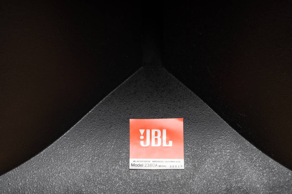 □JBL□2445J/2380A ラジアルホーン/ドライバー セット ペア 動作品